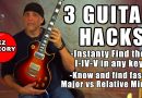 3 EZ Hacks apply music theory on the guitar neck – instant finder
