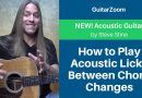 How to Play Acoustic Licks Between Chord Changes – Acoustic Guitar Lesson