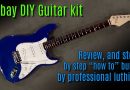 Ebay DIY guitar kit review & build tutorial by professional guitar builder