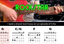 ROCKSTAR – Nickelback – Guitar lesson – Acoustic guitar (with chords & lyrics)