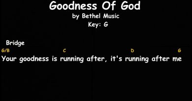 Goodness of God || Bethel Music || Lyrics And Chords || Female Key