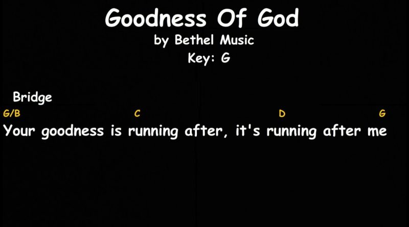 Goodness of God || Bethel Music || Lyrics And Chords || Female Key