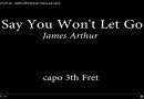 SAY YOU WON'T  LET GO – JAMES ARTHUR (Easy Chords and Lyrics) 3rd fret