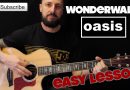 How to play Oasis Wonderwall easy beginners lesson