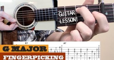 “G Blues Fingerpicking” | Intermediate Guitar Lesson with TAB