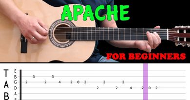 APACHE | Easy guitar melody lesson for beginners (with tabs) – The Shadows