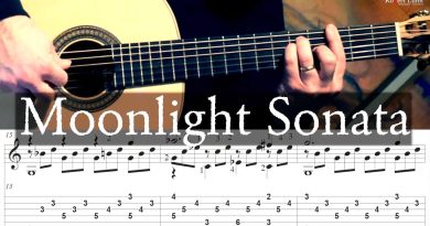 Moonlight Sonata (Mov. 1) – Beethoven – Full Sheet Music/Tab – Classical Guitar