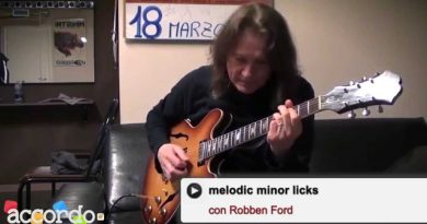 Free Guitar lesson: Robben Ford – “Melodic Minor Blues Licks”