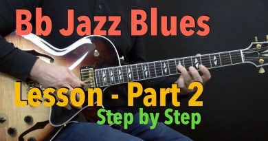 Bb Jazz Blues – Easy Jazz Guitar Lesson by Achim Kohl – Part 2