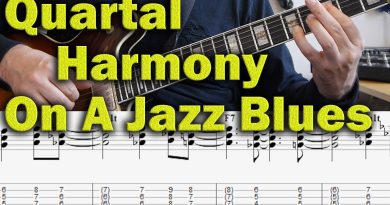 Quartal Harmony on a Jazz Blues – modern jazz guitar lesson – McCoy Tyner