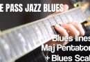 Joe Pass Jazz Blues Guitar Lesson with tabs- b5 substitutions, diminished passing chords and scales