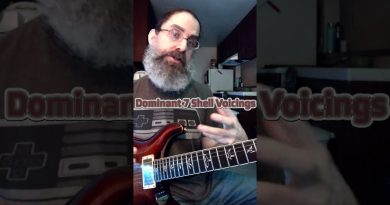 Dominant 7th Shell Voicings – #jazz #funk #blues #jamband #guitar #chords #shorts