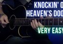 Knockin' On Heaven's Door – Bob Dylan | Guitar Lesson Tutorial with Chords/Tabs and Lyrics