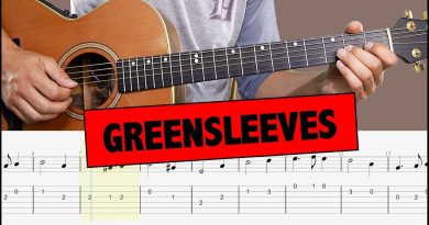 Greensleeves // Easy Guitar Tutorial (MELODY) + TAB