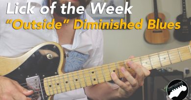 “Playing Outside” Diminished Blues Guitar Lick Lesson | Advanced!