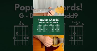 Try this nice sounding chord progression with a little melody! Grab your guitar and play along!