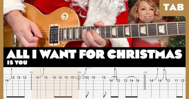 Mariah Carey – All I Want For Christmas Is You – Guitar Tab | Lesson | Cover | Tutorial