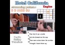 Hotel California – Eagles guitar chords w/ lyrics & strumming tutorial