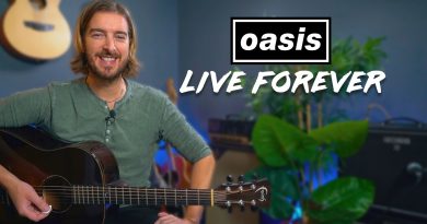 Oasis – Live Forever Guitar Lesson – Acoustic & Electric w/ SOLO!