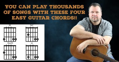 You can play thousands of songs with these four easy guitar chords!