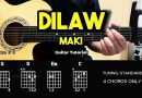 Dilaw – Maki | SUPER EASY! Guitar Chords Tutorial For Beginners (CHORDS & LYRICS) #guitarlesson