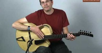 Acoustic Guitar Reviews Ken Parker's Acoustic Archtop, Spot.