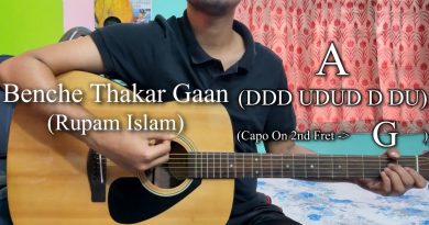 Benche Thakar Gaan | Rupam Islam | Easy Guitar Chords Lesson+Cover, Strumming Pattern, Progressions.