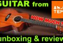 Unboxing, tests and review of a cheap Temu acoustic guitar