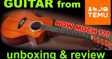 Unboxing, tests and review of a cheap Temu acoustic guitar